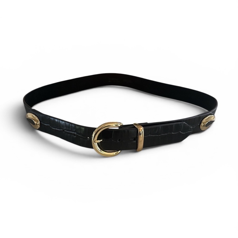 Lovelstrength Croc Embossed Leather Belt Size Small - Picture 2 of 4